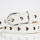 Heart-Shaped Eyelet Waist Belt
