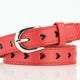Heart-Shaped Eyelet Waist Belt