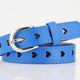 Heart-Shaped Eyelet Waist Belt
