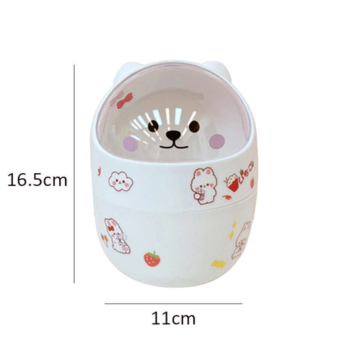 Bear Desktop Trash Can