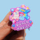 Punch Nazis Cute Bear Pin – Glitter Acrylic Pin