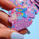 Punch Nazis Cute Bear Pin – Glitter Acrylic Pin