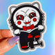 Puppet Chibi Sticker – Cute Horror Glitter Vinyl Halloween Sticker