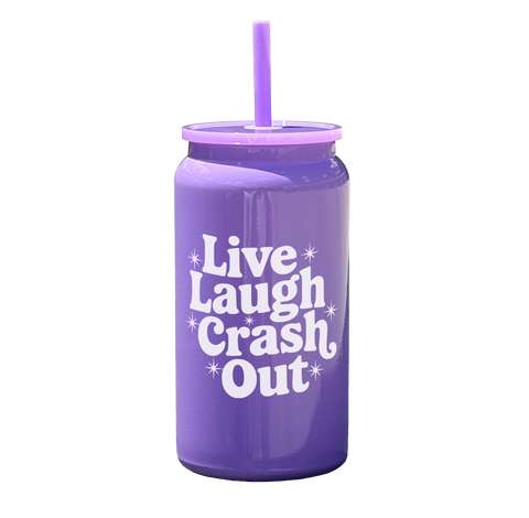 Live Laugh Crash Out Tumbler