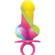 Rainbow Pecker Ring Pops - 12 Count