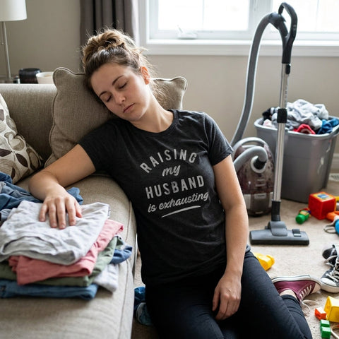 Raising My Husband Is Exhausting Women's T Shirt