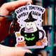 Reading Something Unholy Again Halloween Keychain