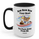 Row Row Row Your Boat Away From Me Lolly The Bear 15oz Mug