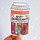 Anti-Depressants Sticker – Funny Bookish Holographic Vinyl Sticker