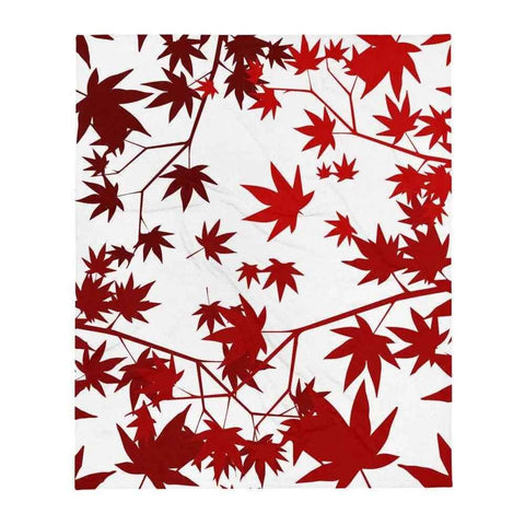 Samurai Warrior Blanket – Ghost of Tsushima Throw Blanket with Maple Design