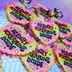 Silently Screaming Inside Holographic Heart Holographic Keychain