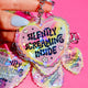 Silently Screaming Inside Holographic Heart Holographic Keychain