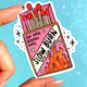 Slow Burn Book Club Sticker – Funny Spicy Romance Glitter Vinyl Sticker