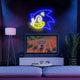 Sonic Neon Sign - Bright Blue LED Neon Light for Retro Gaming Decor