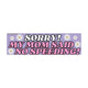 Sorry! My Mom Said No Speeding!