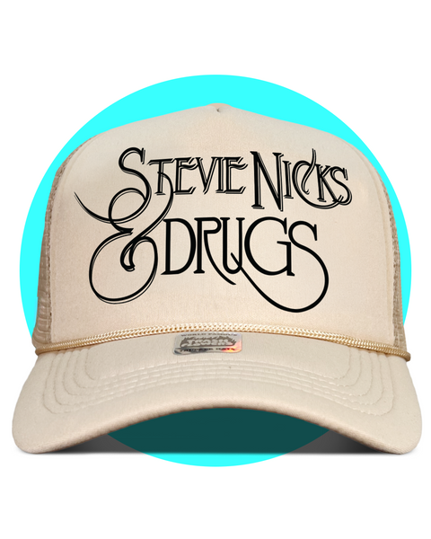 Stevie Nicks & Drugs Trucker Hat