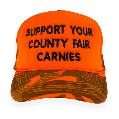 Support Your County Fair Carnies Custom Embroidered Hat