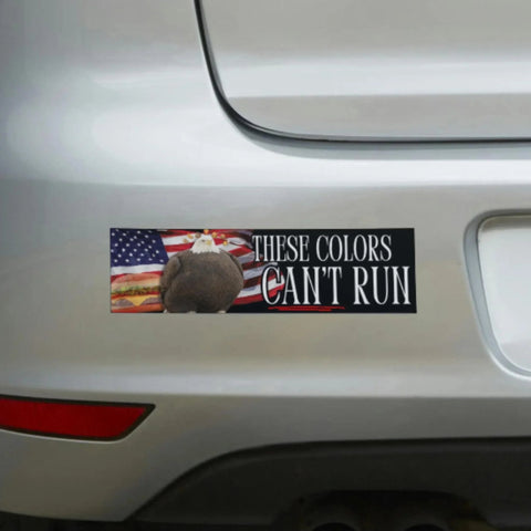 These Colors Can't Run (Fat Eagle) | America 250 Edition Bumper Sticker