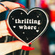 Thirfting Whore Heart Keychain