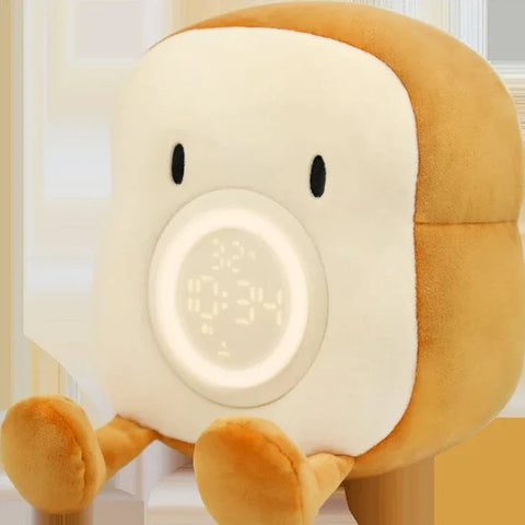 Toast Plushie Alarm Clock Night Light