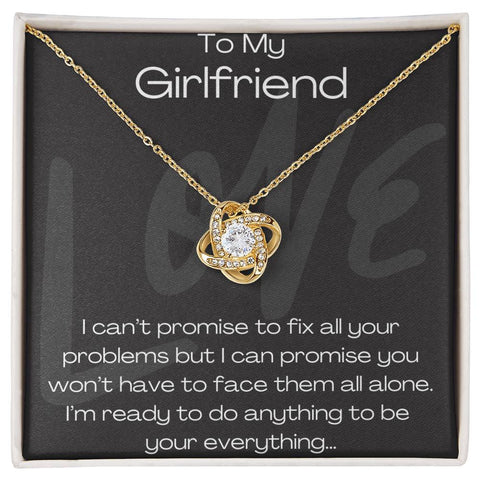To My Girlfriend Love Knot Necklace