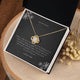 To My Love/girlfriend/fiancé/soulmate/wife Love Knot Necklace