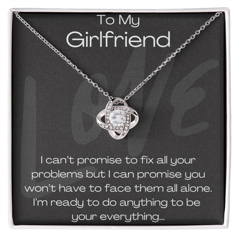 To My Girlfriend Love Knot Necklace