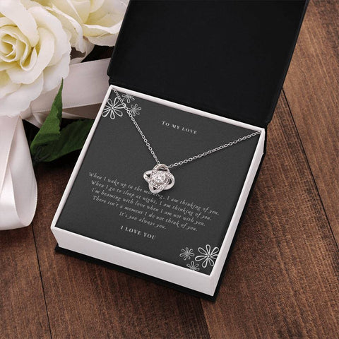 To My Love/girlfriend/fiancé/soulmate/wife Love Knot Necklace