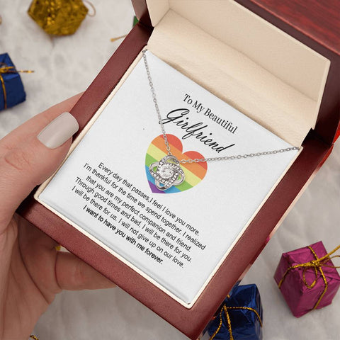 Lgbtq Necklace for Girlfriend - I Want to Have You With Me Forever