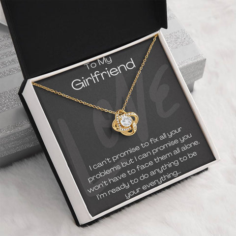 To My Girlfriend Love Knot Necklace