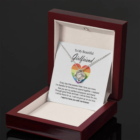 Lgbtq Necklace for Girlfriend - I Want to Have You With Me Forever