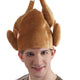Funny Brown Thanksgivings Roasted Turkey Shaped Headpiece Adult