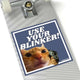 Use Your Blinker! Gun Cat Square Sticker