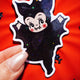 Vampire Bat Sticker – Cute Gothic Glitter Vinyl Sticker