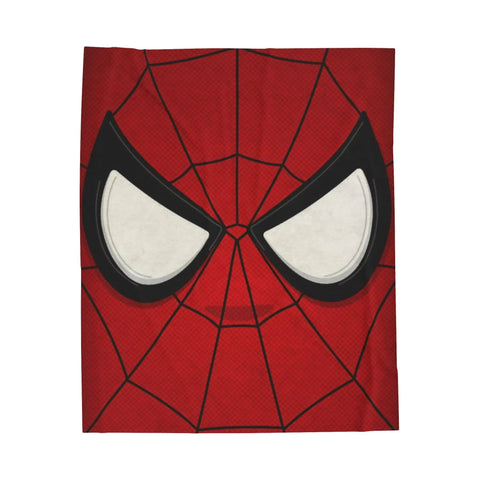 Velveteen Spider Blanket - Luxury Home Blanket | Printed Superhero Throw, Snuggle Sofa Throw