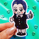 Wednesday Sticker – Creepy Cute Gothic Glitter Vinyl Decal