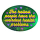 Holographic Glitter Oval Sticker – Weirdest Health Problems Sticker