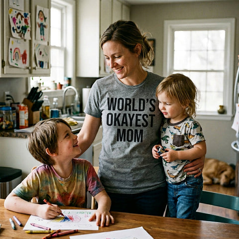 World's Okayest Mom Women's T Shirt