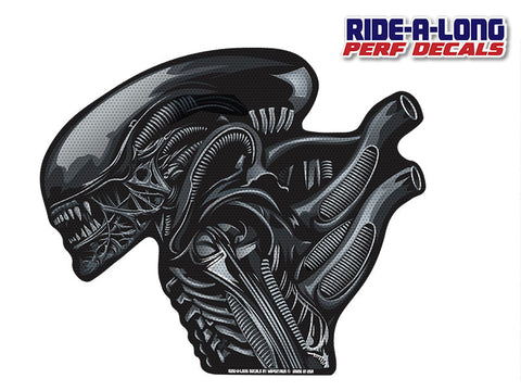 *NEW* Alien Xenomorph *RIDE A LONG* Perforated Decal
