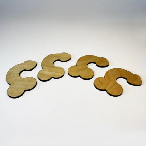 Cock Coasters (Set of Four)