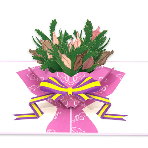 Bouquet of Clits Inappropriate 3D Card