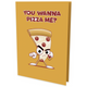 Pizza Lover Funny 3D Greeting Card