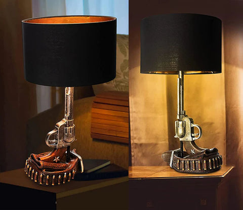 Revolver Six Shooter Pistol Lamp