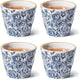 Beautiful Floral Espresso Ceramic Coffee Mugs