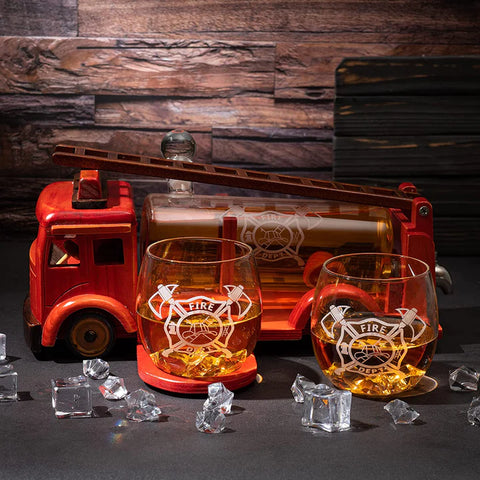 Firetruck Decanter