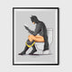 Batdude Texting On The Toilet Bathroom Poster 11x17