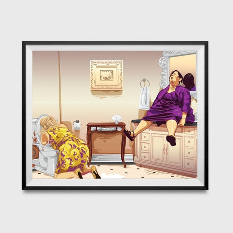 Bmaids Inspired Funny Bathroom Poster 11x17