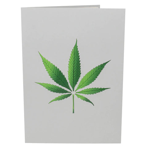 Pot Plant 3D Drugs Themed Card