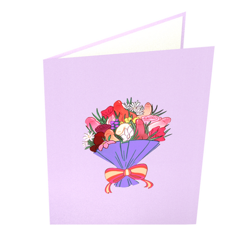 Bouquet of Dicks Love Greeting Card