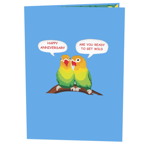 Love Birds Inappropriate 3D Greeting Card